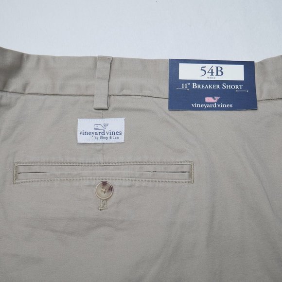 Vineyard Vines Men's Size 54 Stretch Breaker 11" Chino Shorts Khaki/Tan NWT 54B - Picture 3 of 6
